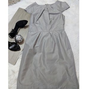 Banana Republic Size 4 Silver Sheath- classy!